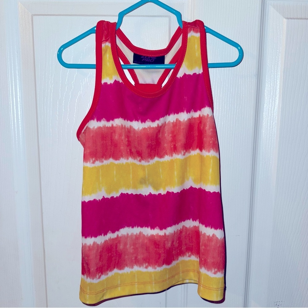 Tie Dye Athletic Striped Tank Top - 4/5